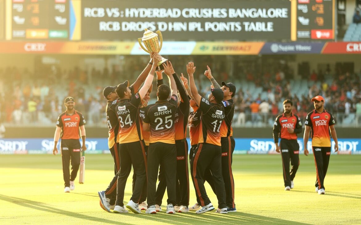 RCB vs SRH Highlights: हैदराबाद ने बैंगलोर को बड़े अंतर से हराया