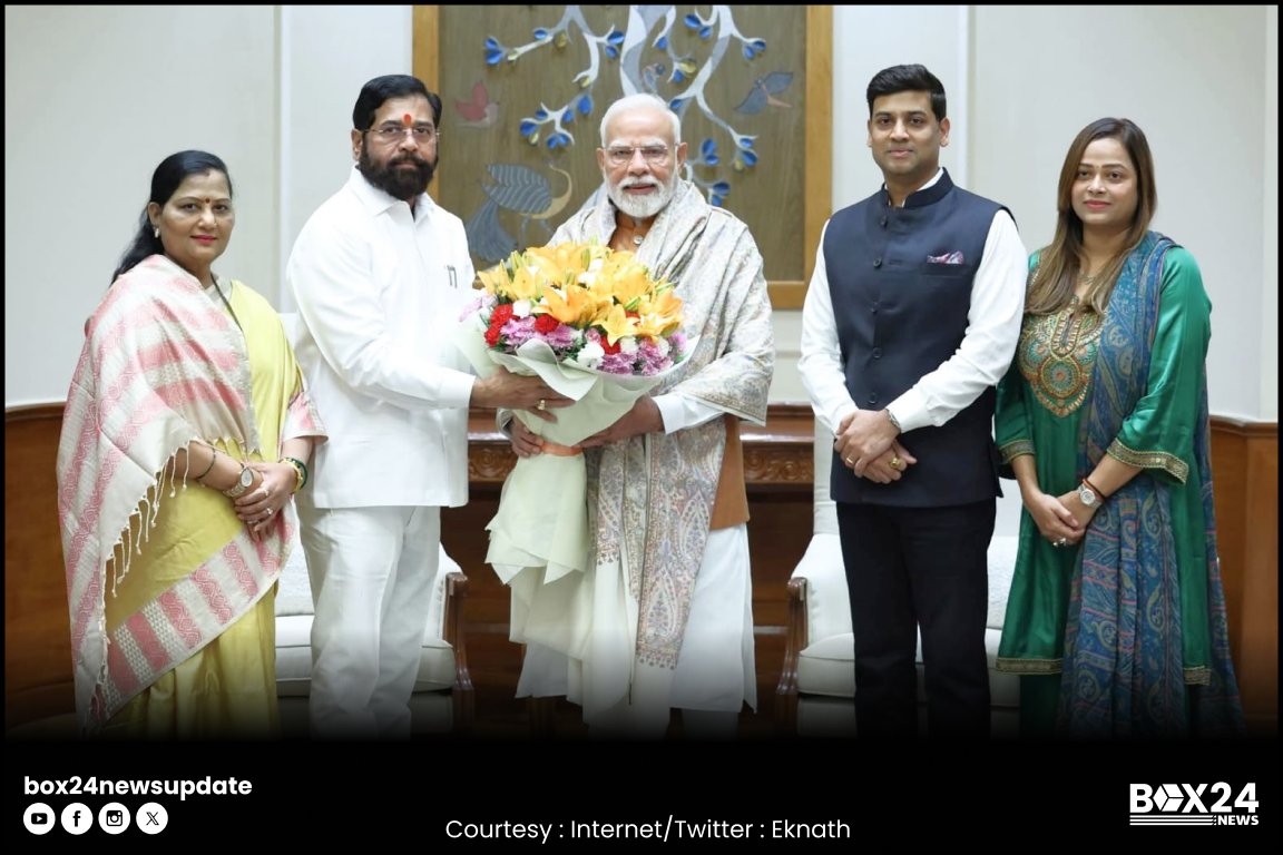 दिल्ली में PM मोदी से मिले महाराष्ट्र CM एकनाथ शिंदे - परिवार संग मुलाकात ने बढ़ाई सियासी हलचल !