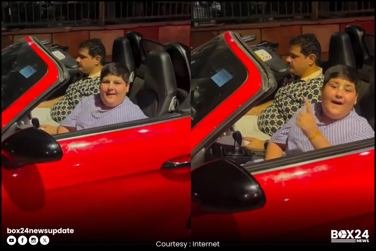 Viral Video of 10-Year-Old Abhinav Arora in Porsche Sparks Outrage: Religion Misuse Allegations